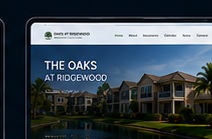 The Oaks at Ridgewood website concept